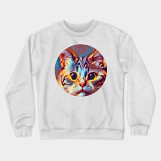 Bright-Eyed mycat, revolution for cats Crewneck Sweatshirt